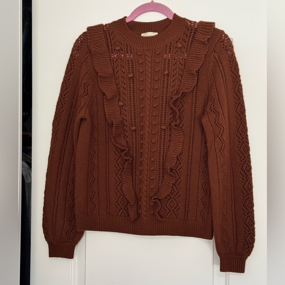 Sezane X Manoush Marva Jumper in Carmel size Medium - Picture 2 of 11